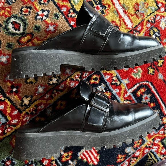 Clarks real leather square toe mules - Picture 4 of 4